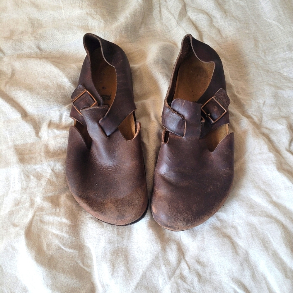 Birkenstock London Oiled Leather Sandals - Size 39 - Gently Loved